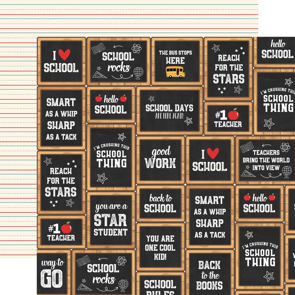 Back to School - Chalkboard Cards 30,5x30,5 cm