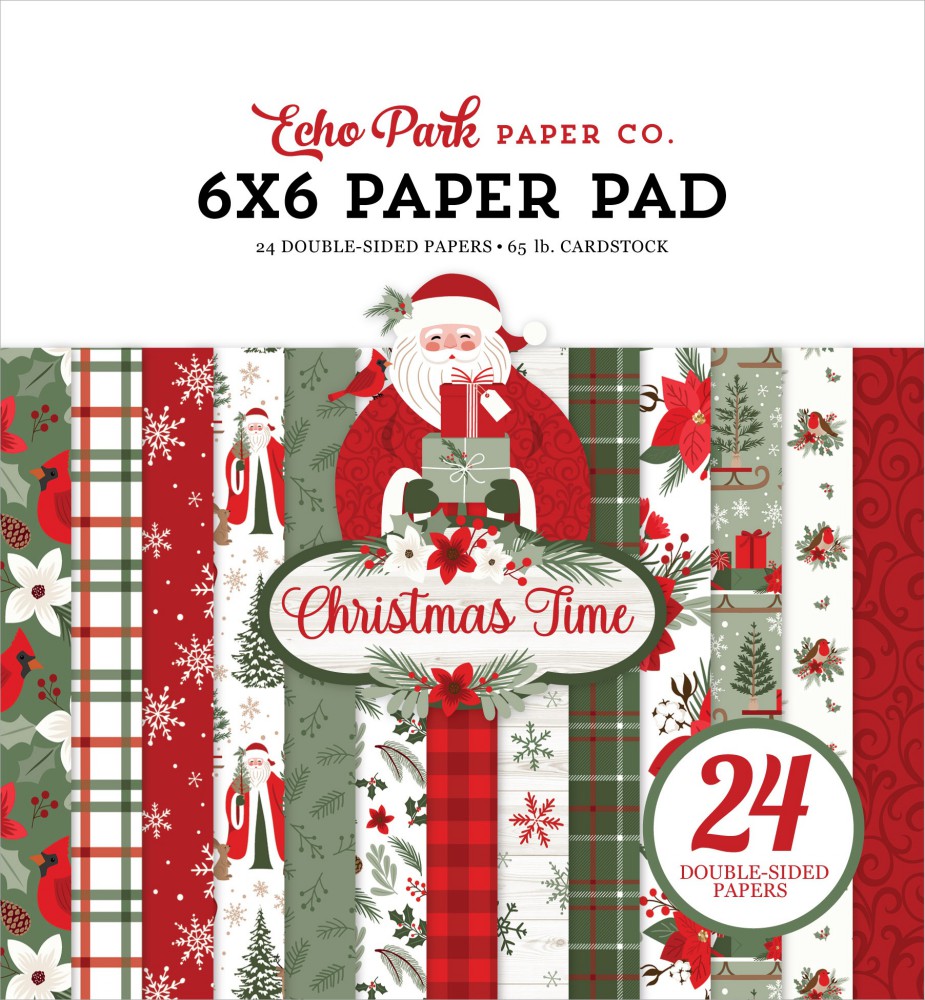 Christmas Time Paper Pad 15,2x15,2 cm - zum Schließen ins Bild klicken