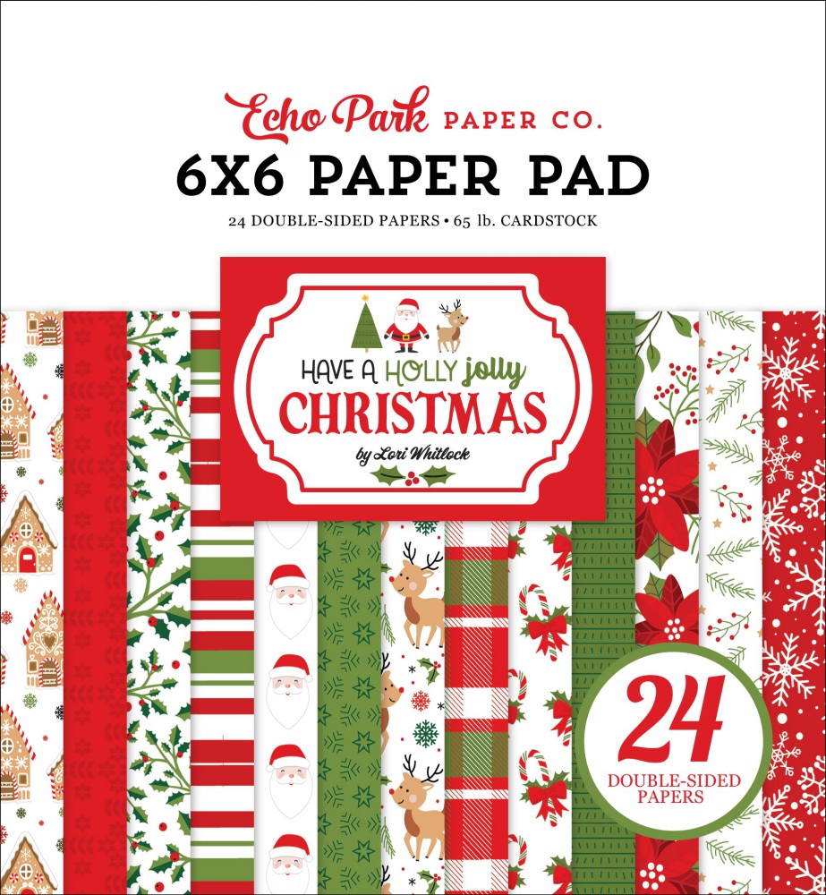 Have a Holly Jolly Christmas Paper Pad 15,2x15,2 c - zum Schließen ins Bild klicken