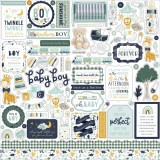 It's a Boy - elements sticker 30,5x30,5 cm It's a Boy - elements sticker 30,5x30,5 cm