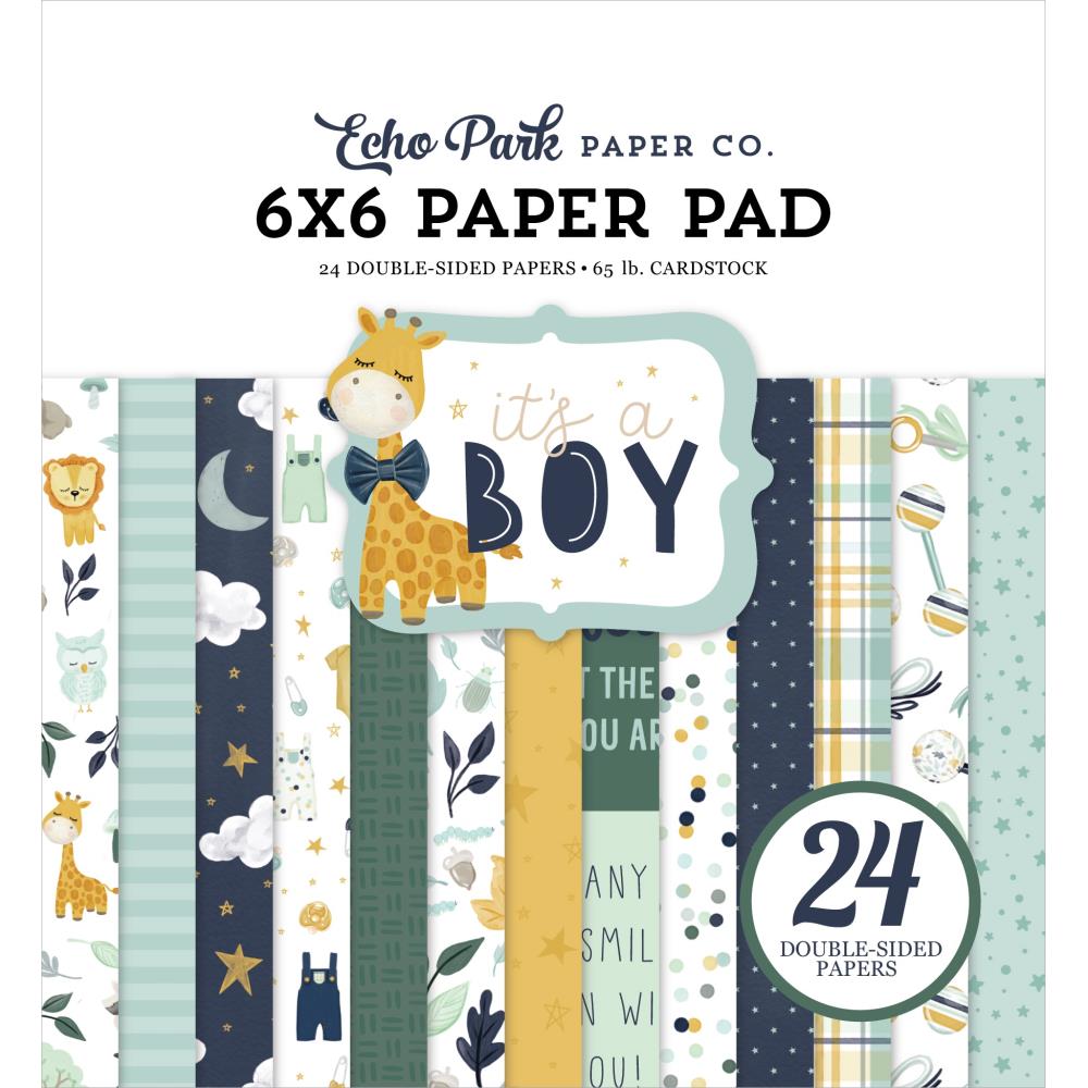 It's a Boy - Paper Pad 15,2x15,2 cm - zum Schließen ins Bild klicken