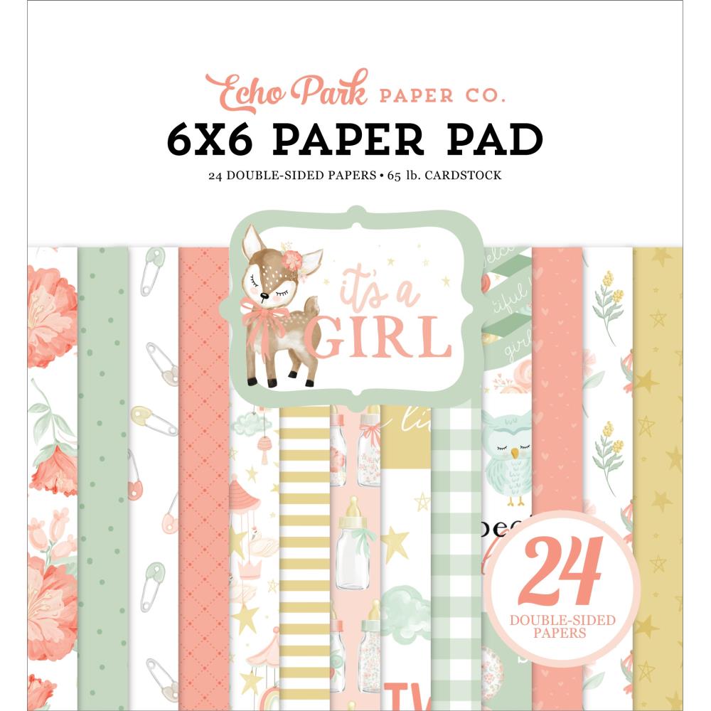 It's a Girl - Paper Pad 15,2x15,2 cm