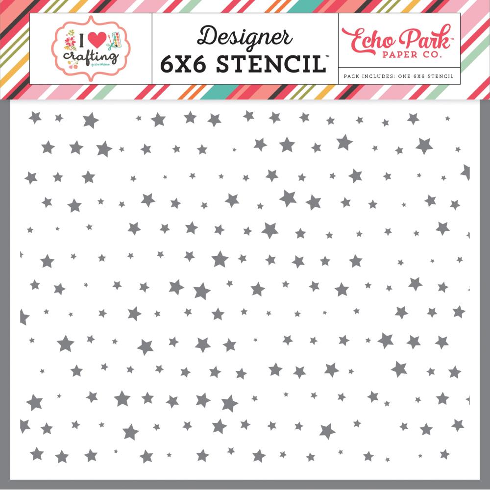 I heart crafting - Star - Echo Park Stencil 6x6 in - zum Schließen ins Bild klicken