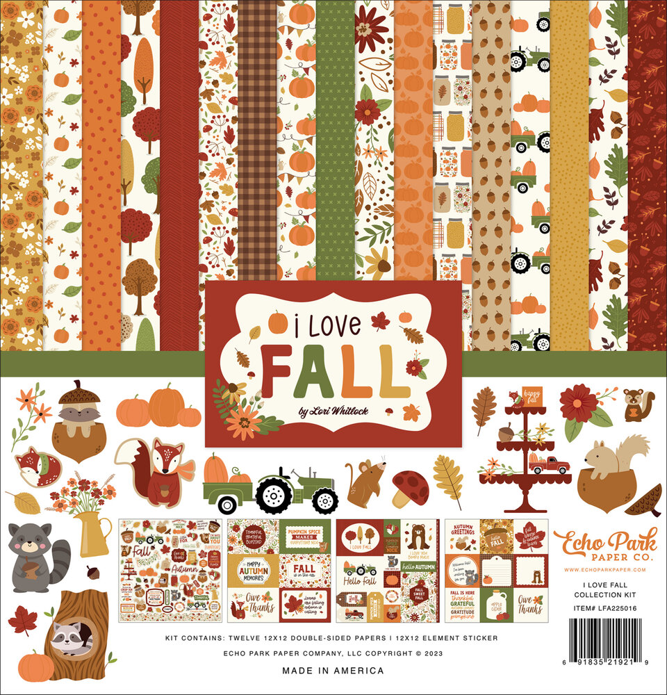 I Love Fall - Collection Kit von Echo Park - zum Schließen ins Bild klicken