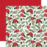 Magic of Christmas - Poinsettias and Pine 30,5x30, Magic of Christmas - Poinsettias and Pine 30,5x30,