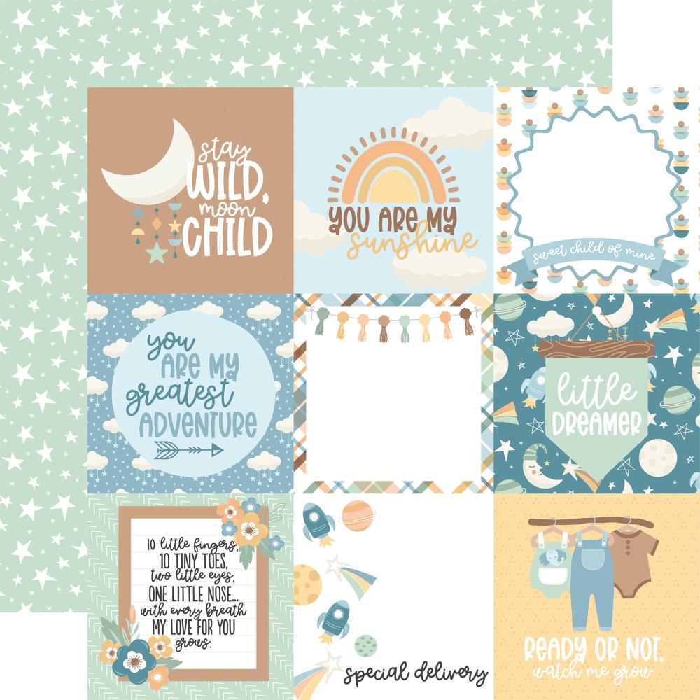 Our Baby Boy - 4x4 inch cards 30,5x30,5 cm - zum Schließen ins Bild klicken