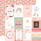 Welcome Baby Girl - 3"x4" Journaling Cards 30,5x30,5 cm