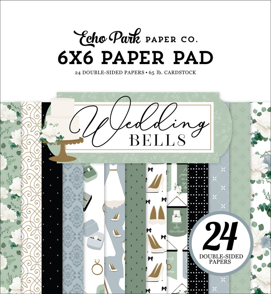 Wedding Bells - paper pad 15,2x15,2 cm - zum Schließen ins Bild klicken