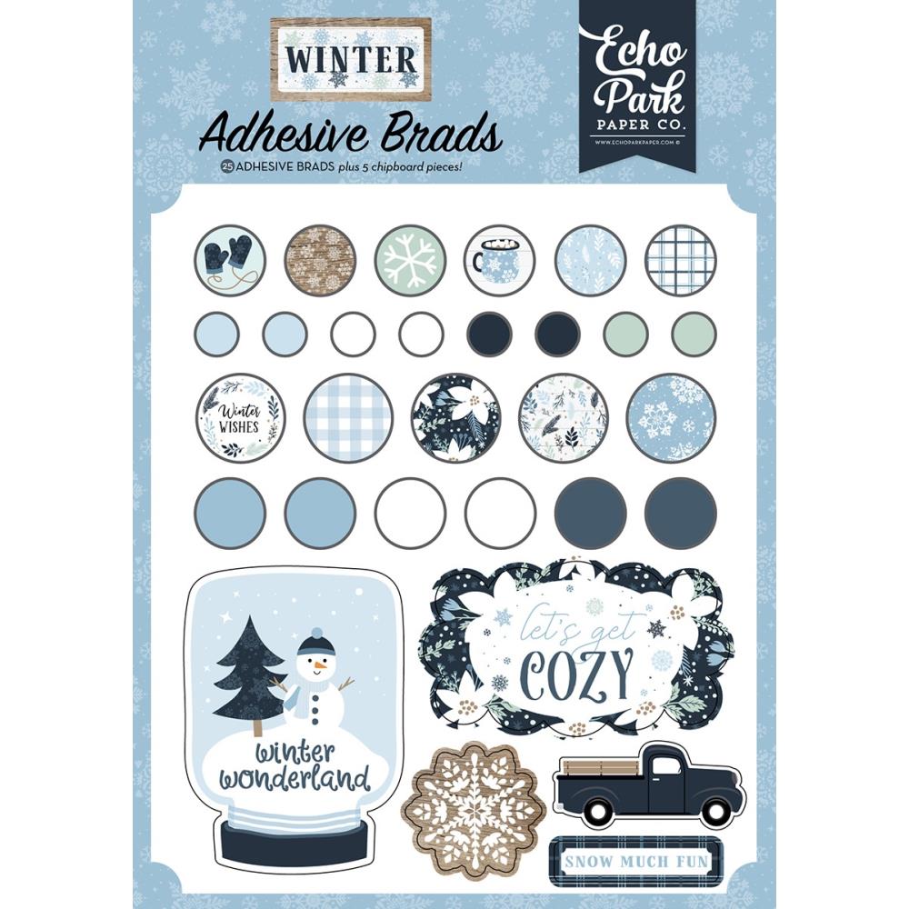 Winter - Adhesive Brads