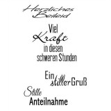 Anteilnahme - Clear Stamp Set von efco Anteilnahme - Clear Stamp Set von efco