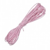 Baumwollkordel gewachst rosa 1mm / 6 m Baumwollkordel gewachst rosa 1mm / 6 m