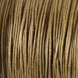 Baumwollkordel braun - gewachst 50 m / 0,5 mm