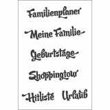 Familienplaner - Clear Stamp Set von efco Familienplaner - Clear Stamp Set von efco