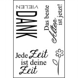 Jede Zeit ist Deine Zeit - Clear Stamp Set von ef Jede Zeit ist Deine Zeit - Clear Stamp Set von ef
