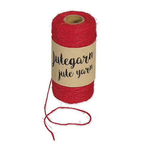 Jutegarn - rot - 1mm 38g / 100 m
