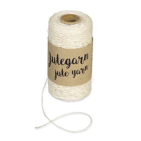 Jutegarn - creme - 1mm 38g / 100 m - zum Schließen ins Bild klicken