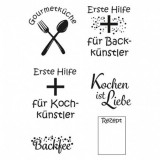 Kochkünstler - Clear Stamp Set von efco