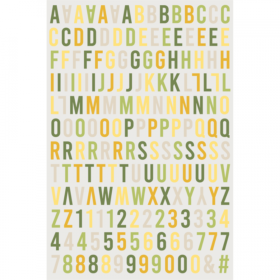 Citronnade - Alphabet Relief von HaPi Little Fox