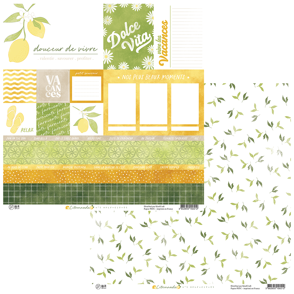 Citronnade 01 von HaPi Little Fox 30,5x30,5 cm