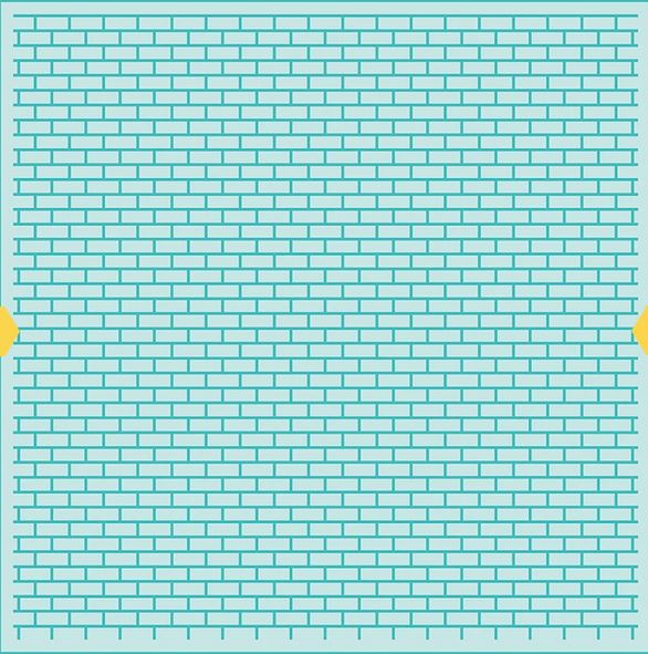 Perfect Bricks Background - Stencil