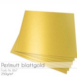 LaCreativ - Cardstock Metallic - perlmutt Blattgol