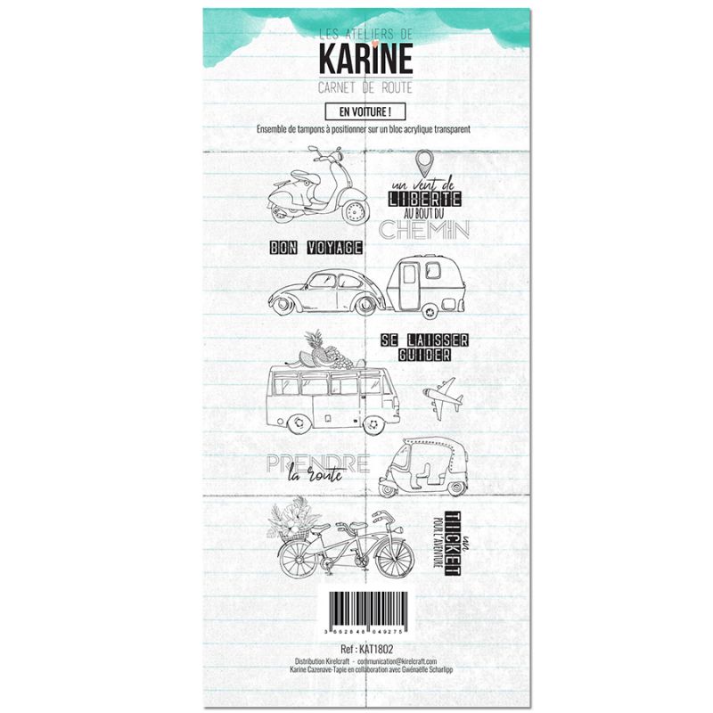 Tampons transparents 'Les Ateliers de Karine - Car - zum Schließen ins Bild klicken