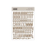 Nude & Wild - Puffy Sticker Alphabet Marron Glacé Nude & Wild - Puffy Sticker Alphabet Marron Glacé