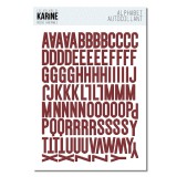 Poésie Hivernal - Puffy Sticker Alphabet bordeaux Poésie Hivernal - Puffy Sticker Alphabet bordeaux