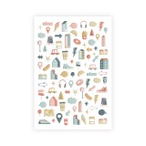 Urban Stories Puffy Sticker von Les Ateliers de Ka