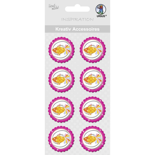Kreativ Accessoires Fisch gelb pink