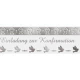 Transparentpapier - Konfirmation silber Transparentpapier - Konfirmation silber