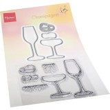 Champagner Clear Stamps und Stanzschablonen Champagner Clear Stamps und Stanzschablonen