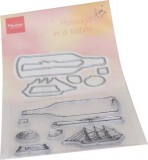 Marianne D Clear Stamp & die set Message in a Bott Marianne D Clear Stamp & die set Message in a Bott