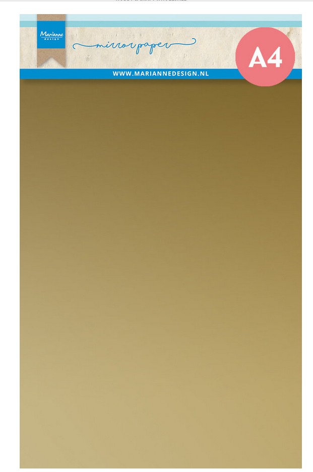 Marianne D - Mirror Paper Gold 5 Bögen
