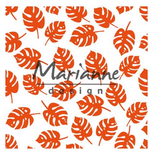 Marianne D Embossing folder Tropische Blätte - zum Schließen ins Bild klicken