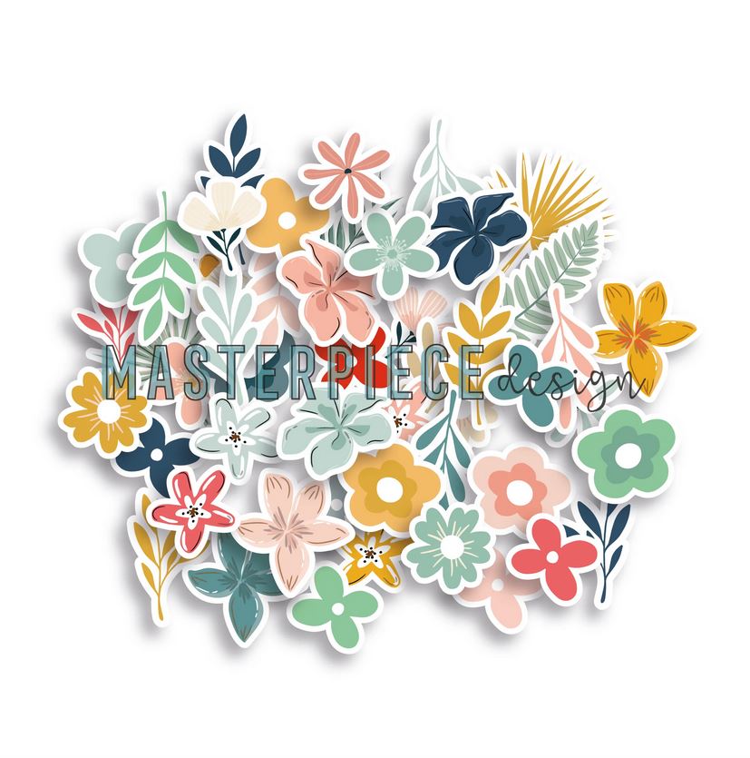 Masterpiece Die-Cuts Summer Things Flowers - zum Schließen ins Bild klicken