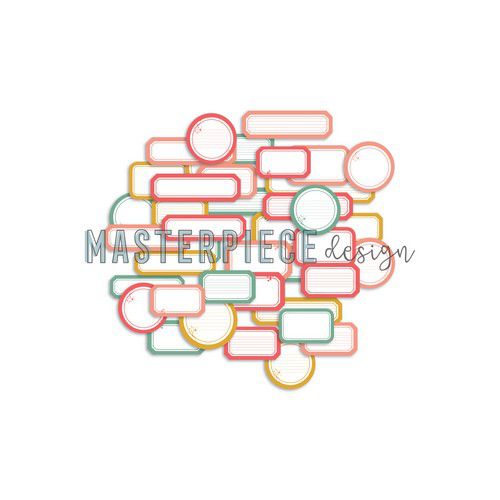 Masterpiece Die-Cuts summer things label mix - zum Schließen ins Bild klicken