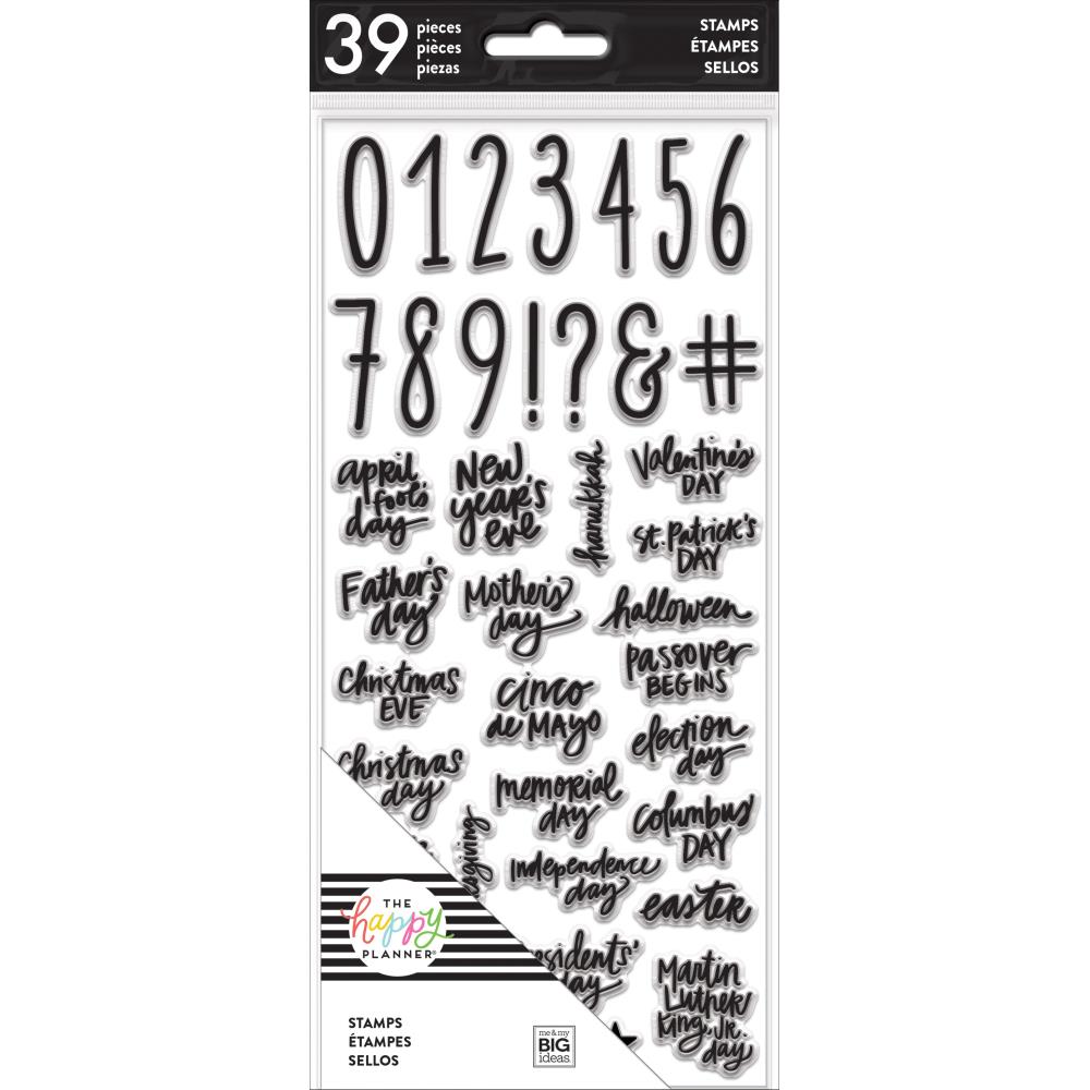 Planner Clear Stamps - Big Numbers and Special Dat