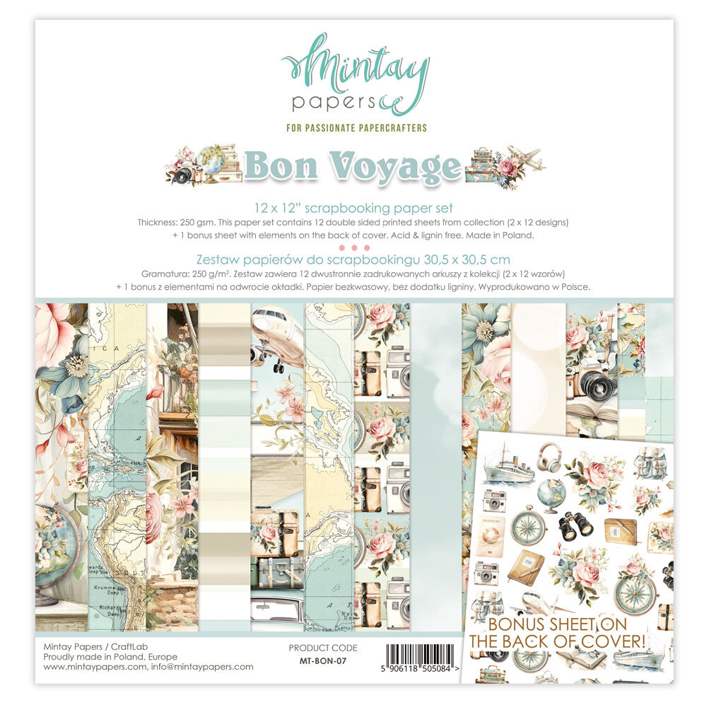 Bon Voyage - Paper Set 30,5x30,5 cm