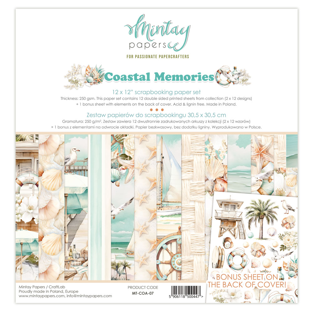 Coastal Memories - paper set 30,5x30,5 xm - zum Schließen ins Bild klicken