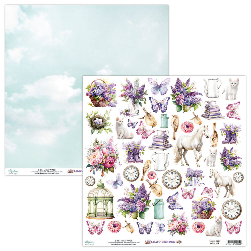 Lilac Garden 09 30,5x30,5 cm von Mintay - zum Schließen ins Bild klicken