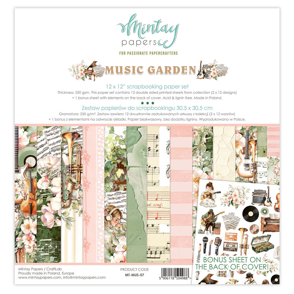 Music Garden - Paper Set 30,5x30,5 cm