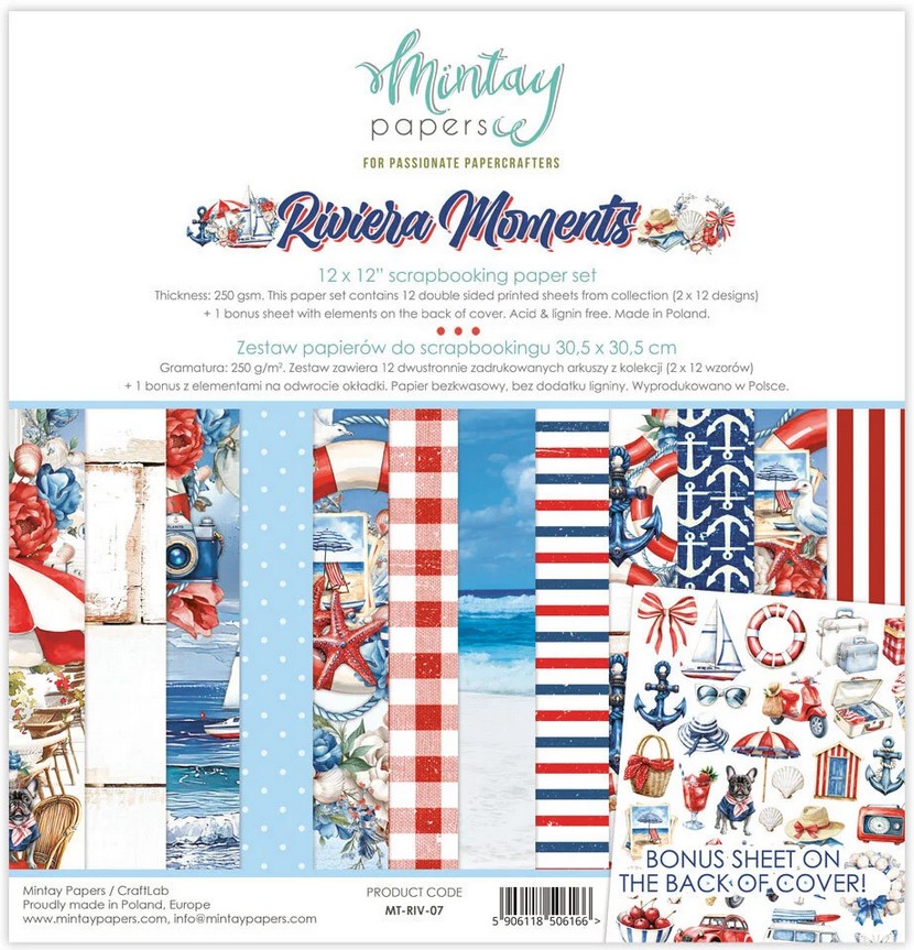 Riviera Moments paper set 30,5x30,5 cm von Mintay