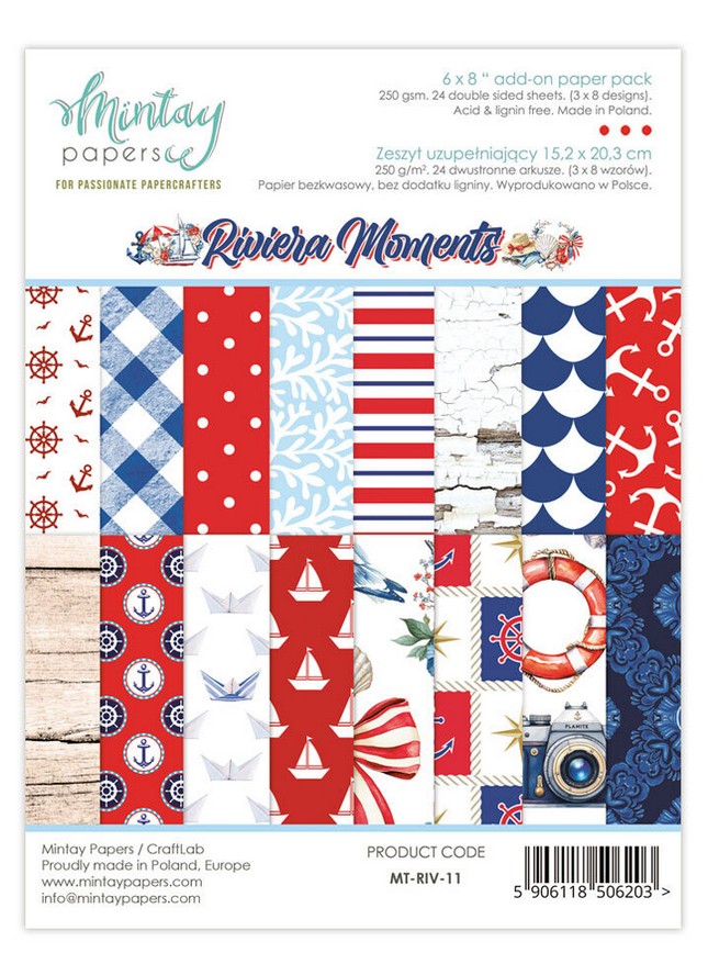 Riviera Moments - Add On Paper Pad 15,2x20,3 cm