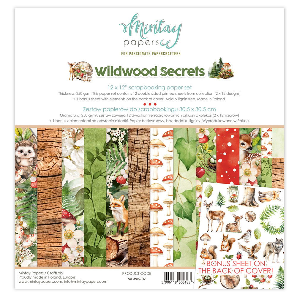 Wildwood Secrets - Paper Set 30,5x30,5 cm