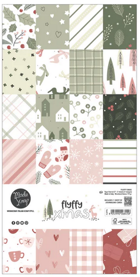 Fluffy Christmas - Paper Pack 15,2x30,5 cm - zum Schließen ins Bild klicken