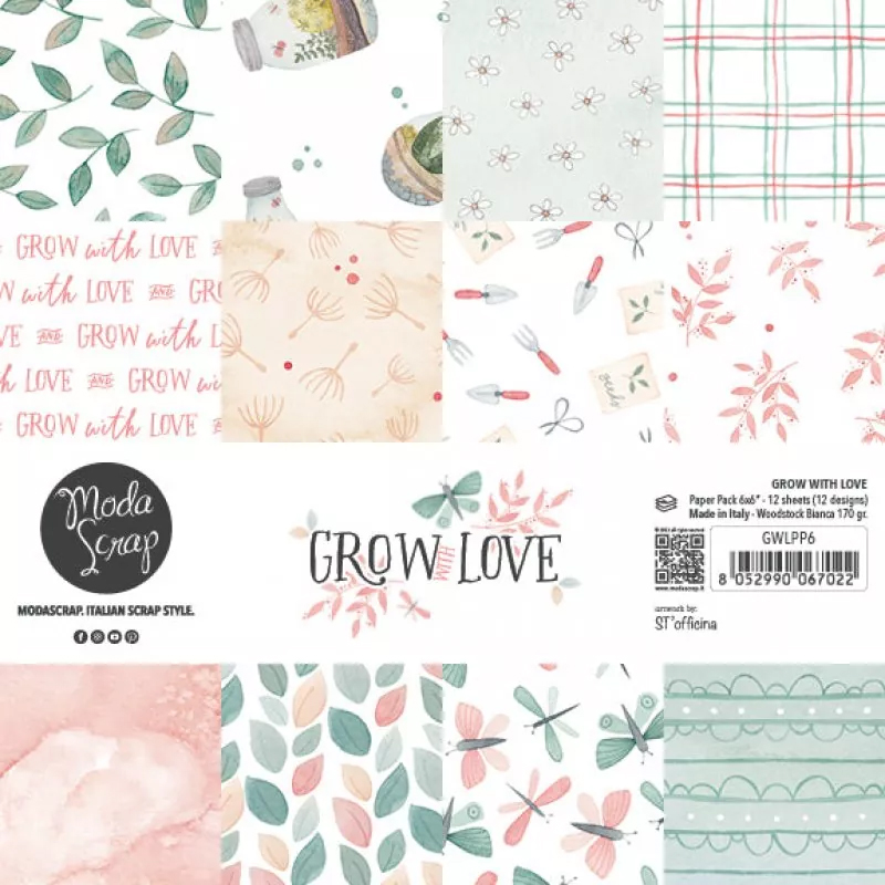 Grow with Love - Paper Pad 15,2x15,2 cm