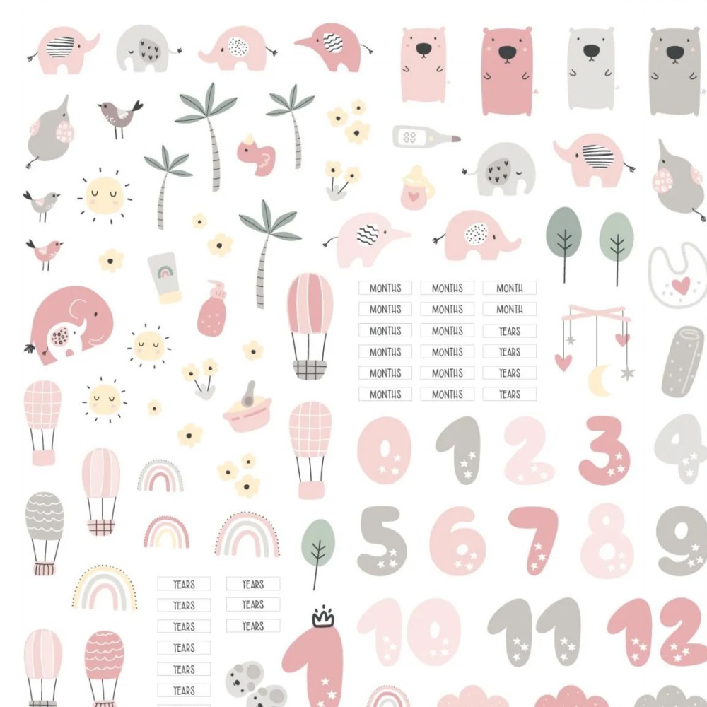 Hello Sweet Girl - Die Cuts von modascrap - zum Schließen ins Bild klicken