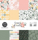 Happy Flowers - Paper Pack 30,5x30,5 cm von moda Happy Flowers - Paper Pack 30,5x30,5 cm von moda