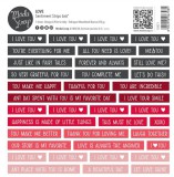 Love - Sentiment Strips von modascrap